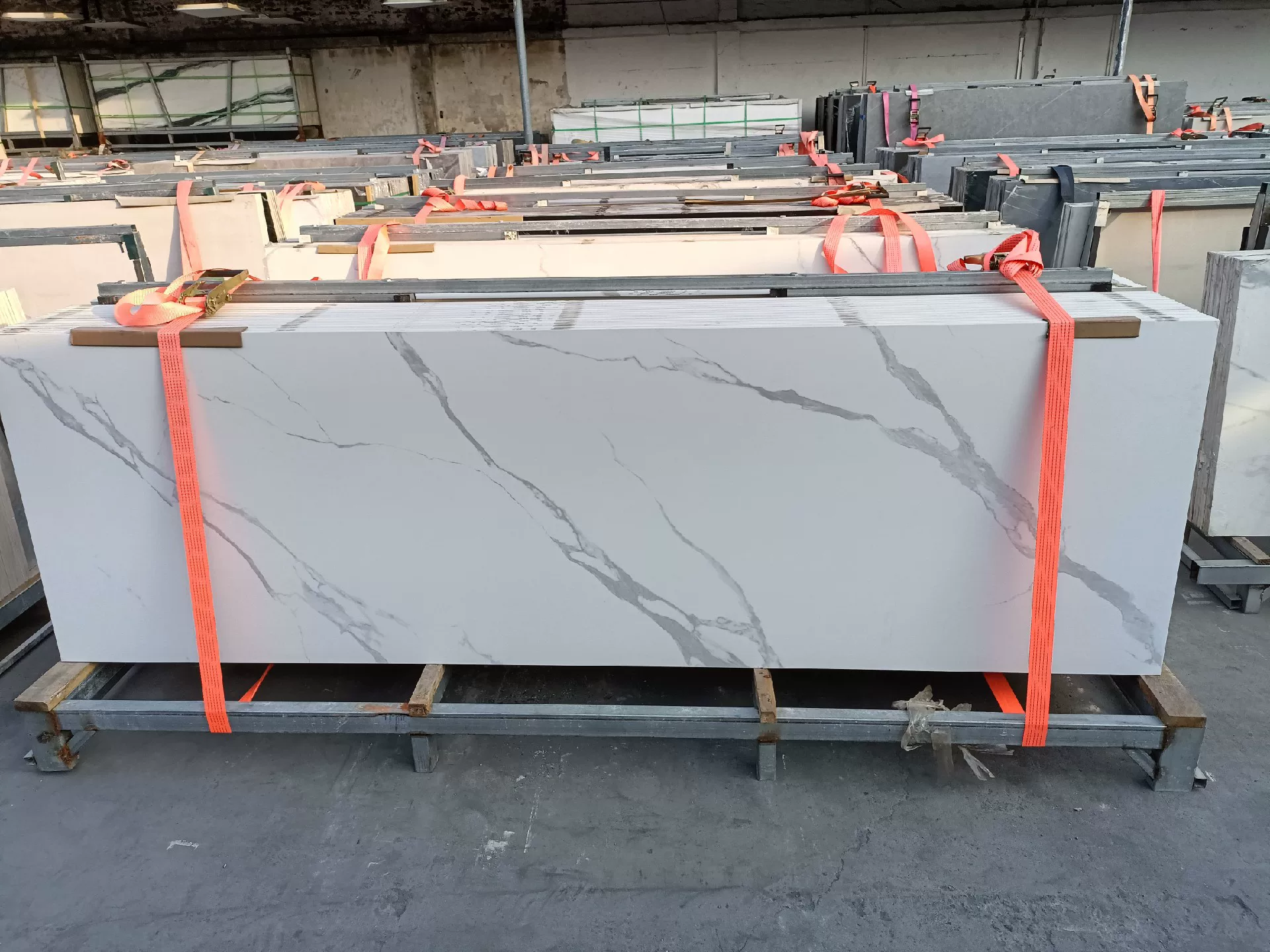 Porcelain slab 800x2600mm white surface