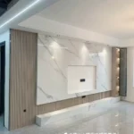 Custom sintered stone background wall panel example 6