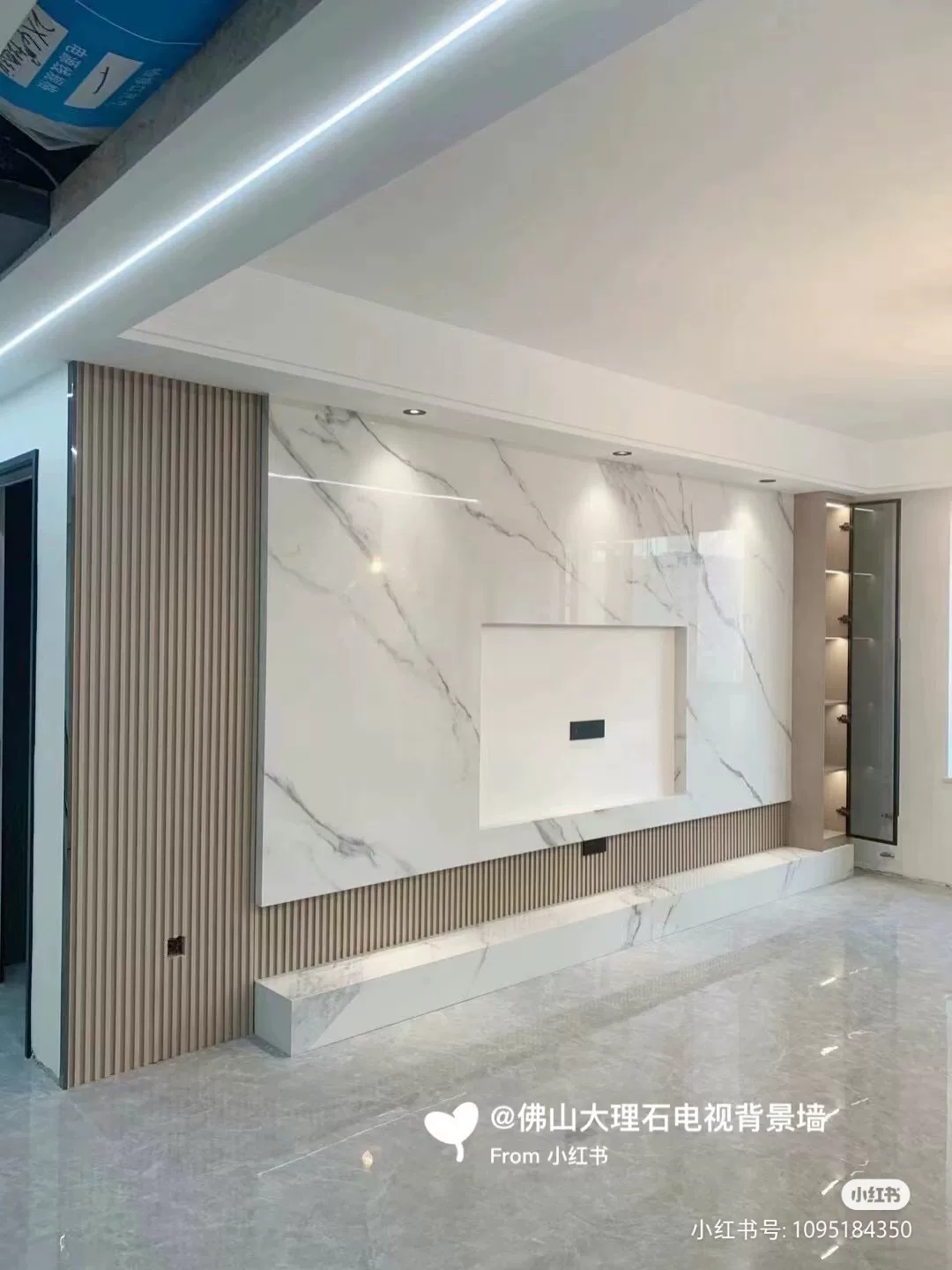 Custom sintered stone background wall panel example 6
