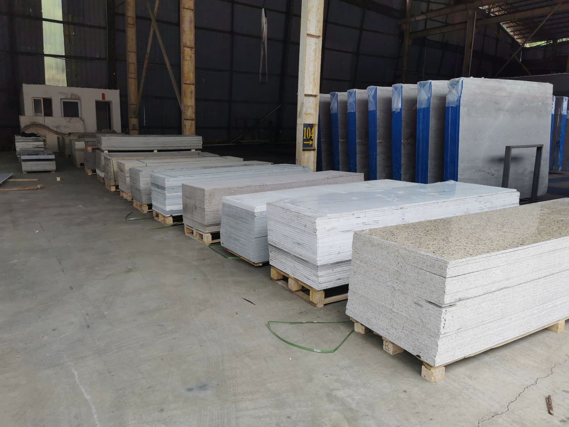 Quartz stone strip panel stock lot