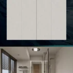 Sintered stone slab edge or surface view