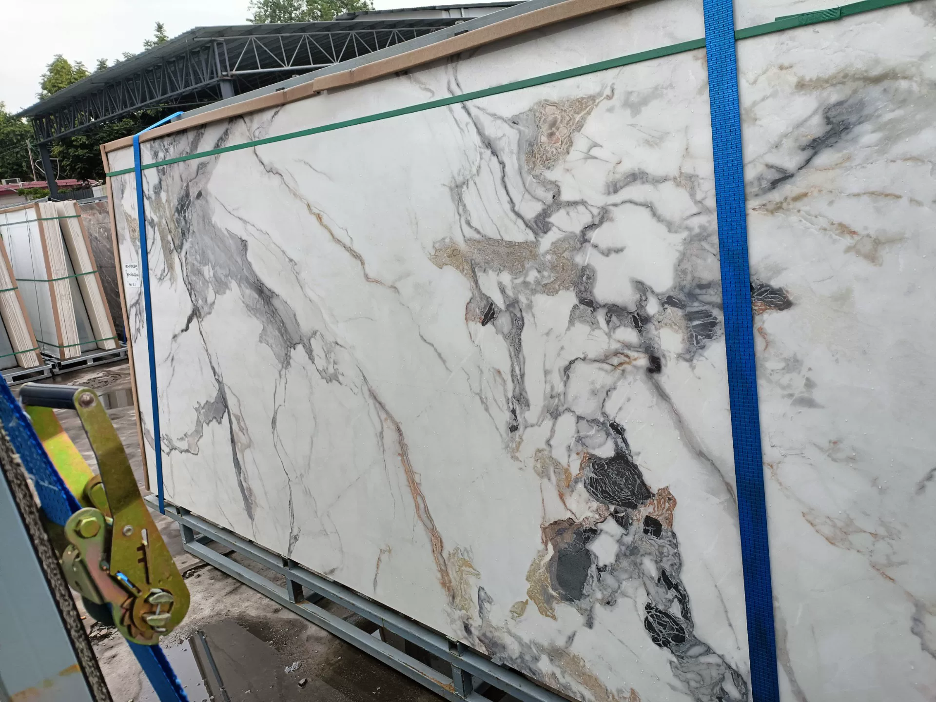 Sintered stone slab pattern 5