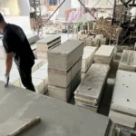 Quartz slab stock lot - solid color sample