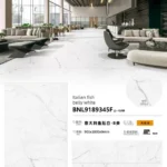 Sintered stone slab close-up view