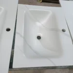 Sintered stone sink basin