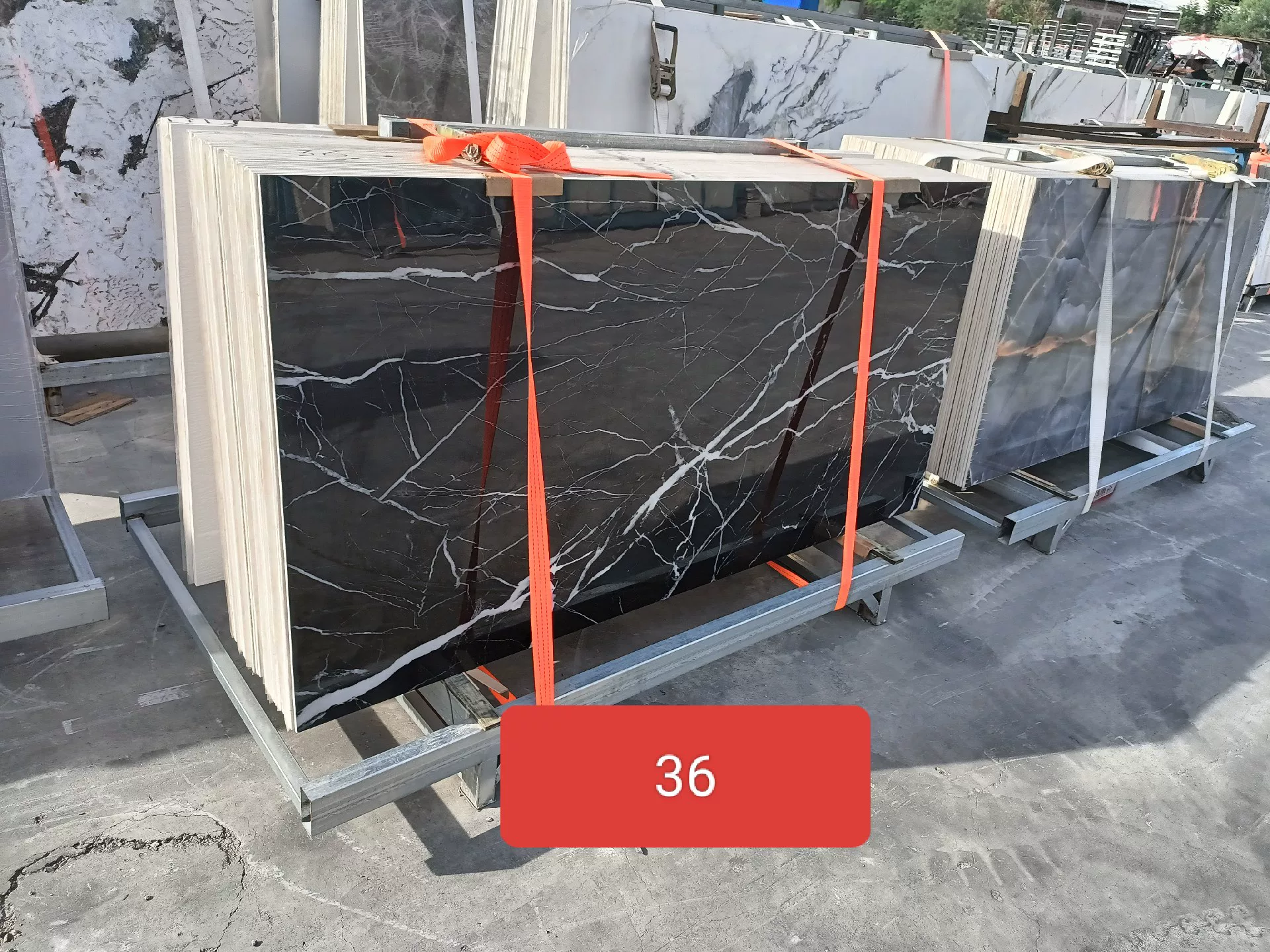 Sintered stone slab 900x1800mm stock lot