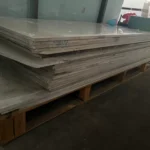 Quartz stone slab in warehouse