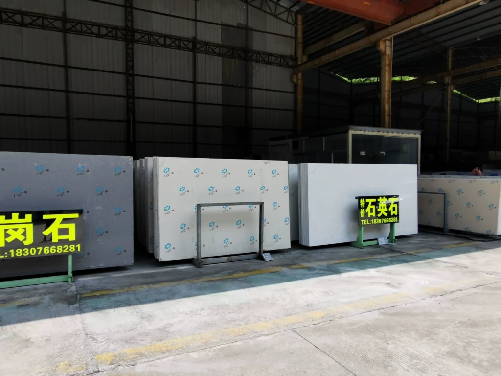 Quartz stone slab stock lot