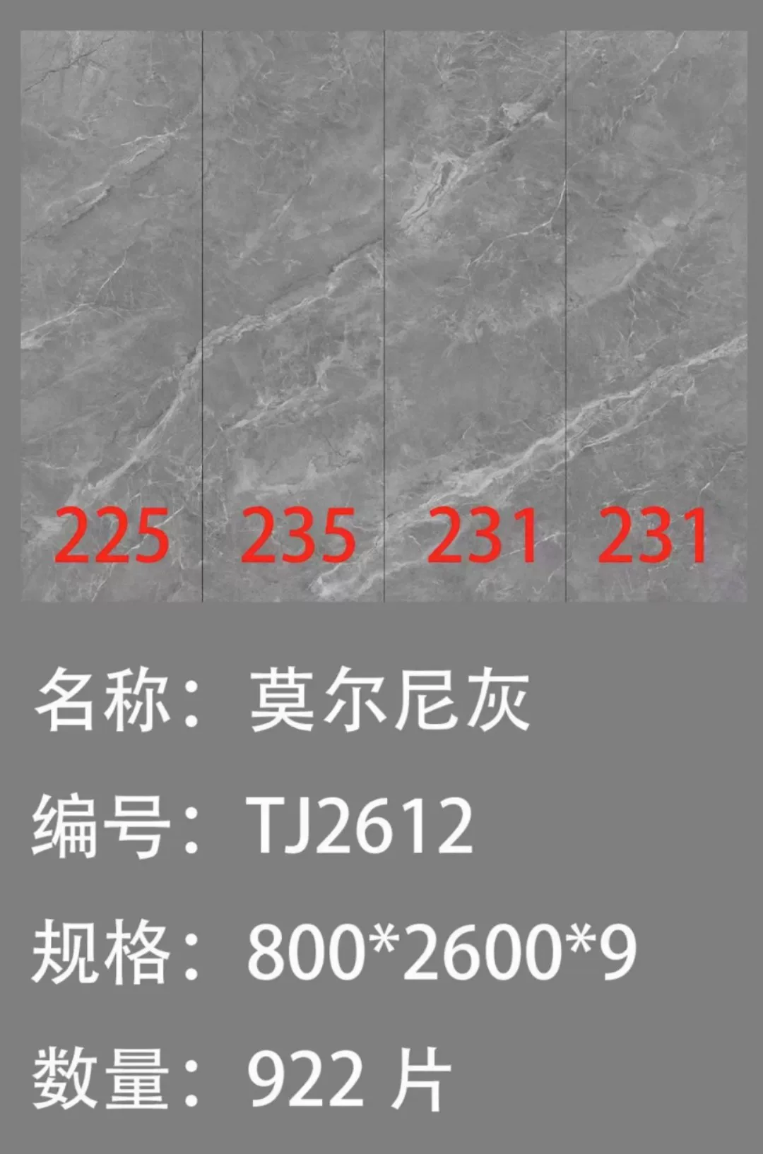 Sintered stone slab sample 3