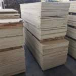 Quartz stone slab stock pile