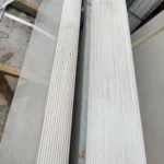 White slab surface detail view