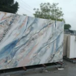 Sintered stone slab close-up view
