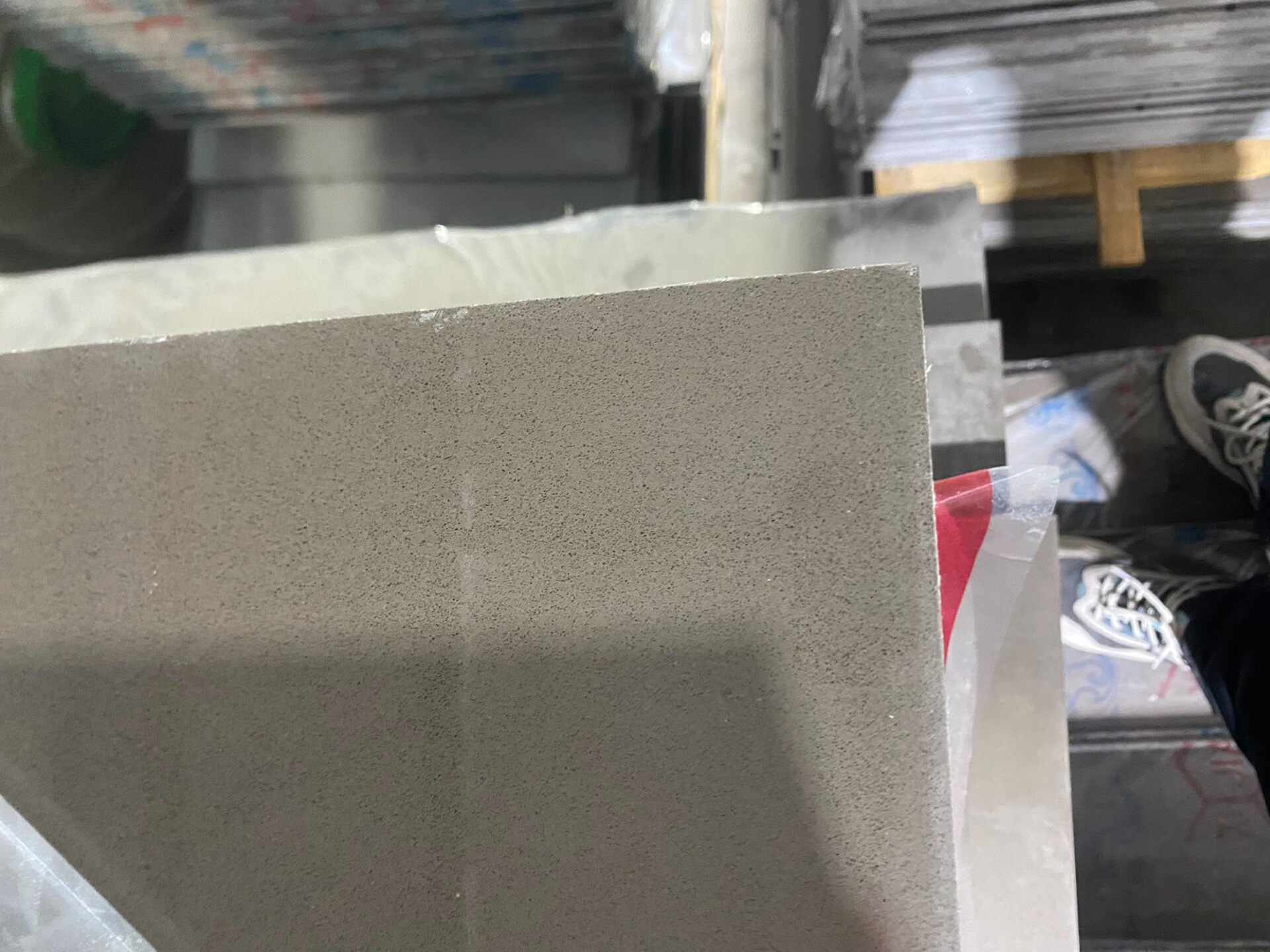 Quartz slab close-up view