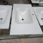 Sintered stone sink basin