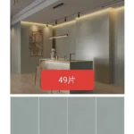 Sintered stone slab packaging or warehouse view