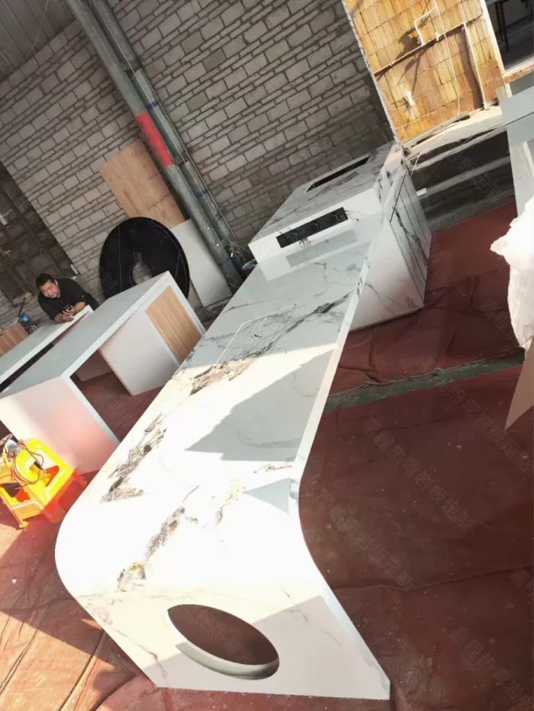 Sintered stone custom fabrication example 1
