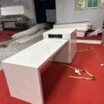 Sintered stone island countertop unit view 2