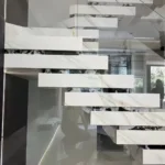 Sintered stone staircase fabrication example 1