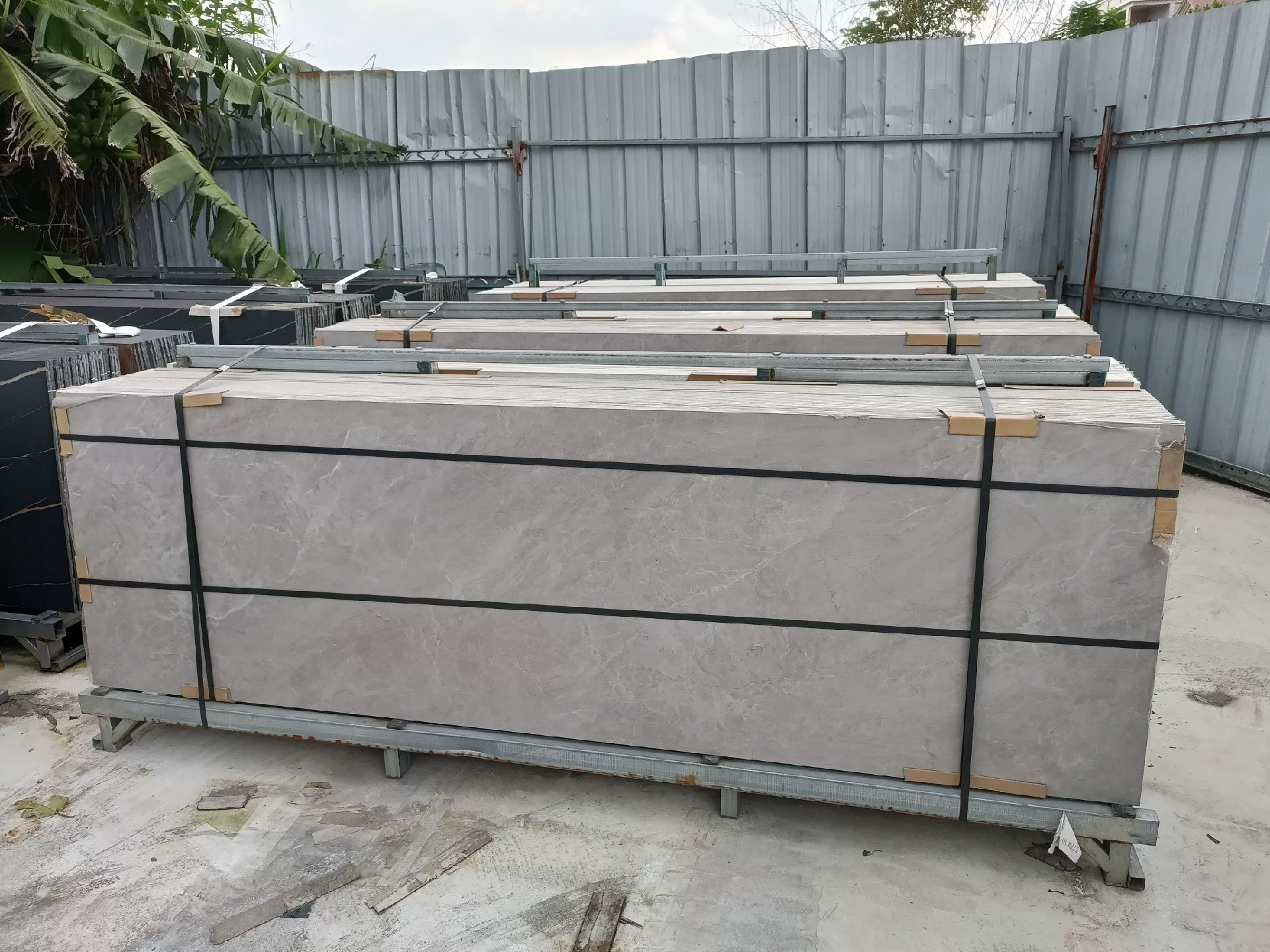 Sintered stone slab 800x2600x9mm Cloud Grey