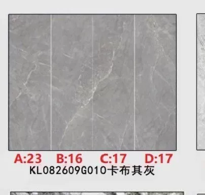 Sintered stone slab 800x2600mm 9mm matte or glossy finish