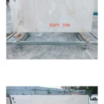 Sintered stone slab surface detail