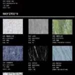 800x2600x9mm sintered stone slab stock