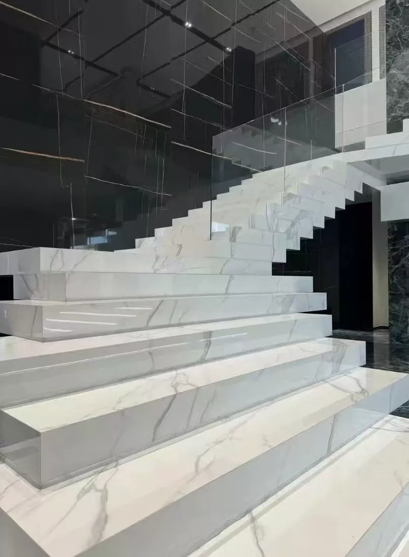 Sintered stone staircase fabrication example 3