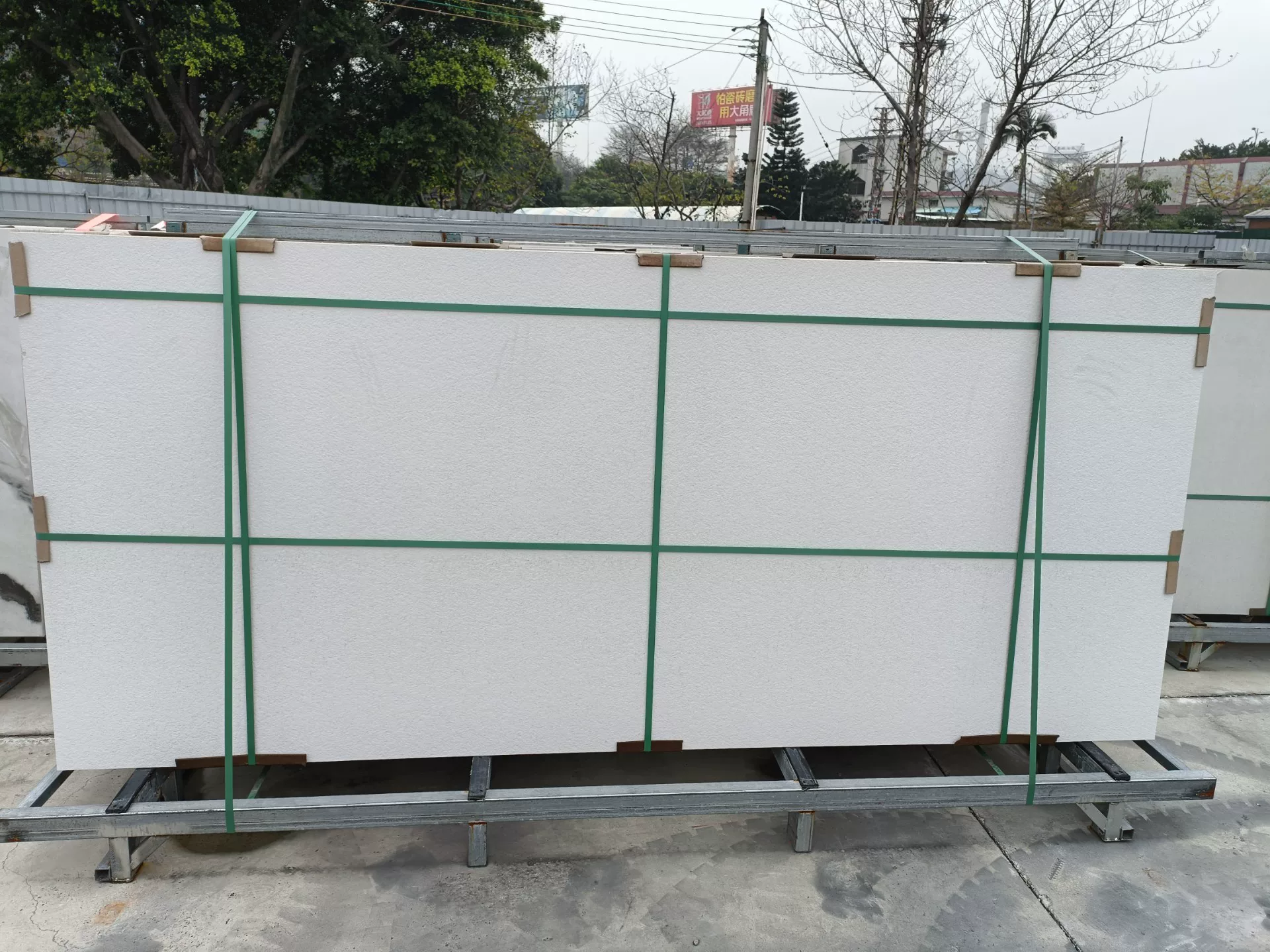 Flamed sintered stone slab, 1200x2700x9mm