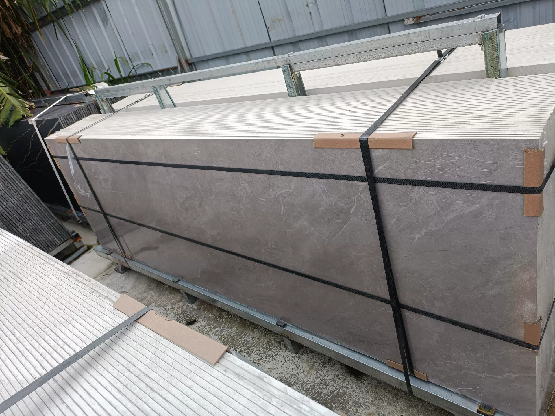 Sintered stone slab 800x2600x9mm Cloud Grey