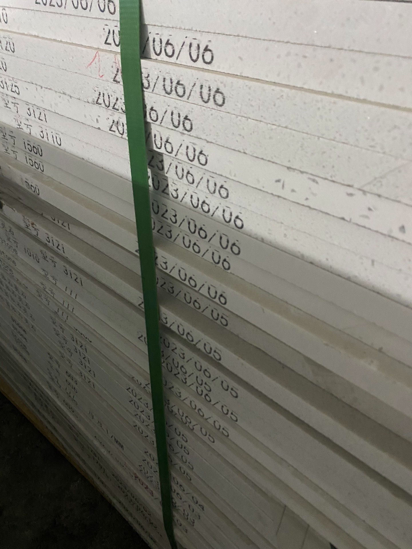 Quartz stone slab stock lot