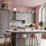 Rouge Powder sintered stone tile texture