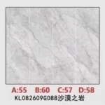 Pure white sintered stone slab, 800x2600x9mm