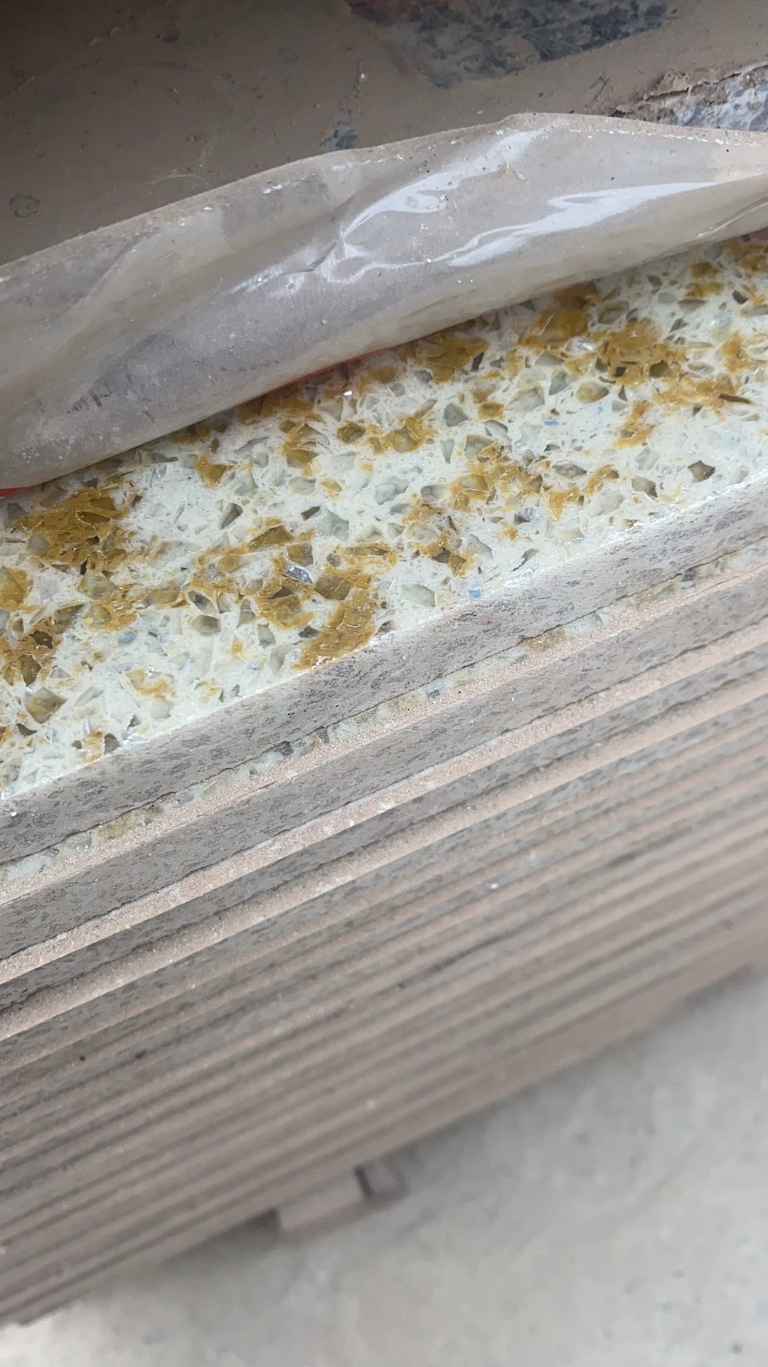 Quartz stone slab