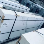 Fish Belly White sintered stone slab, fine matte finish, 800x2600x9 mm