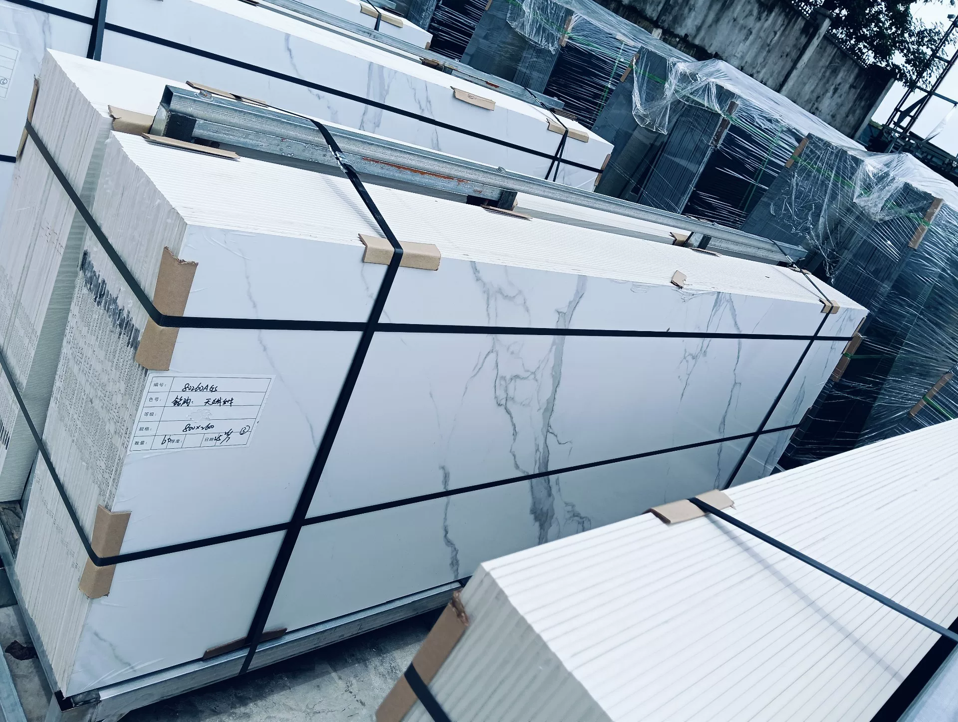 Fish Belly White sintered stone slab, fine matte finish, 800x2600x9 mm