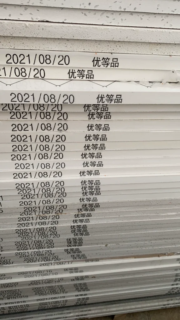 Quartz stone slab stock lot