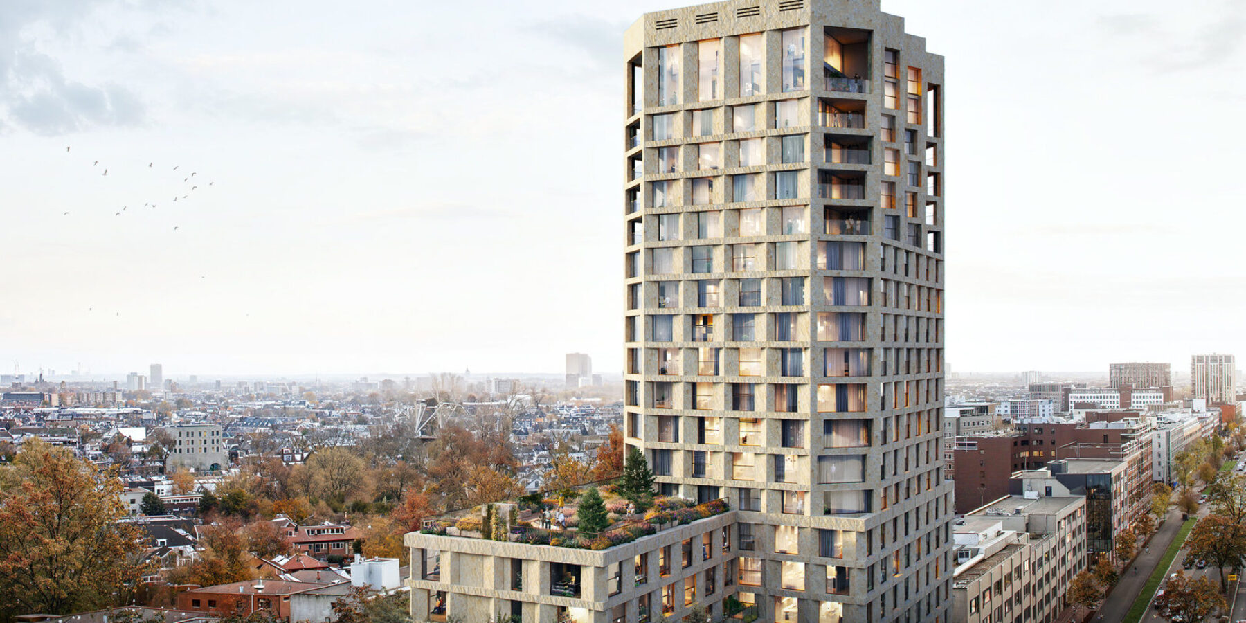 New residential tower along Schipholweg moves a step closer