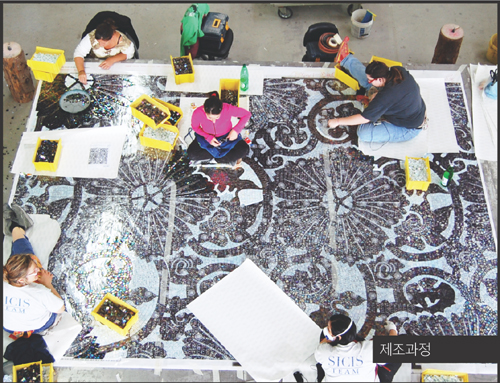 Italian Artisans' Handcrafted Art Mosaic Tile 'SICIS'