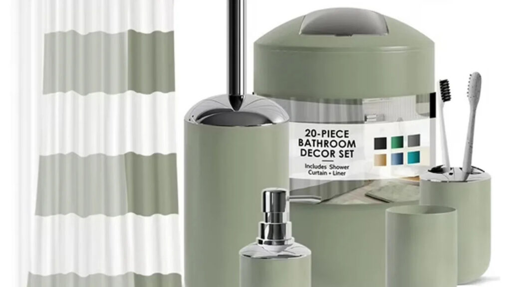 Walmart Sells 20-Piece Bathroom Accessory Set for $37 in 8 Colors