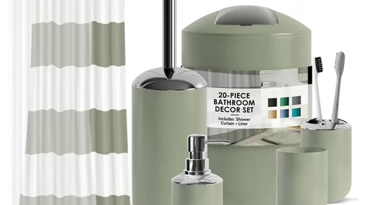 Walmart Sells 20-Piece Bathroom Accessory Set for $37 in 8 Colors