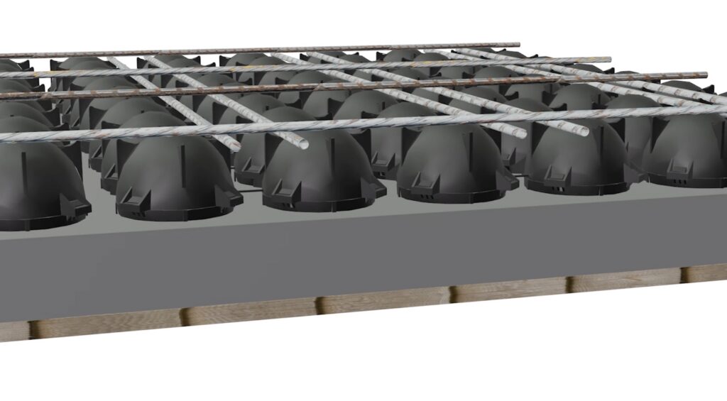 Plastic Construction Waste Recycled into Voided-Slab Material