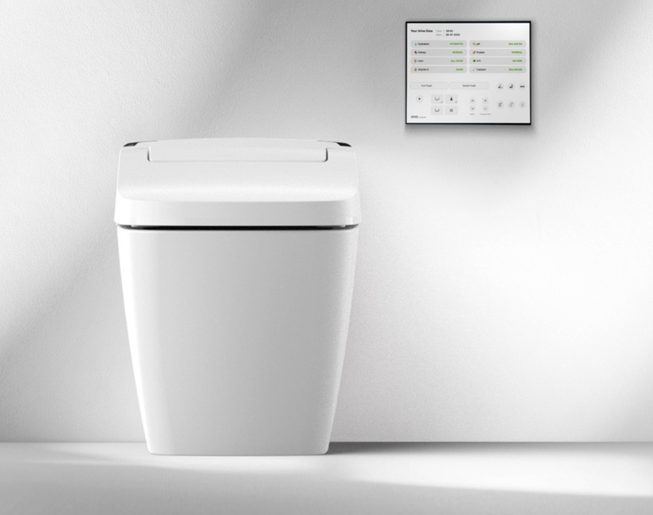 Les toilettes intelligentes Vovo Neo surveillent la santé et le bien-être de l'utilisateur et alertent les proches si les personnes âgées ne vont pas aux toilettes assez souvent. (Source : Vovo)