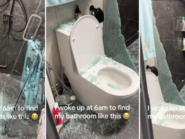 [Singapore Tampines] Tampines Resident Wakes Up to Find Glass Shower Screen Shattered