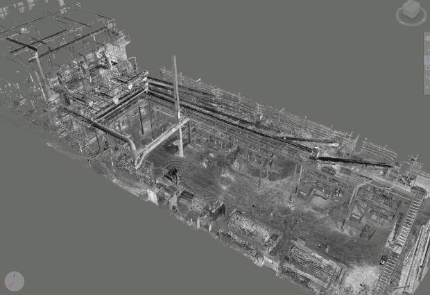 $!El proyecto en las instalaciones de Argenta se desarrollÃ³ sobre una base de escaneado lÃ¡ser 3D y modelado sobre nube de puntos.