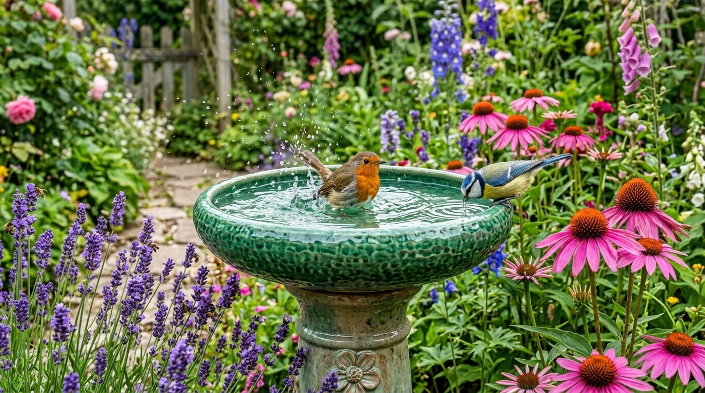 This Ceramic Bird Bath Sold on Amazon Elevates the Garden, But Can Quickly Disappoint If You Forget This Detail