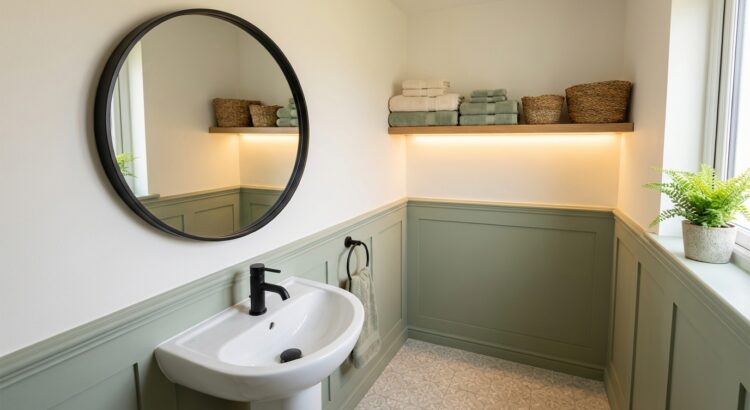 [France] She Transforms a 3 m² Bathroom for €200 Without Renovation Work, The Result Is Stunning
