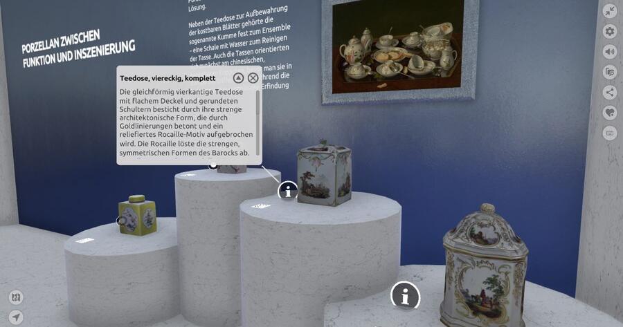 3D Exhibition of the TU Dresden: "Meissen Porcelain in Virtual Focus"