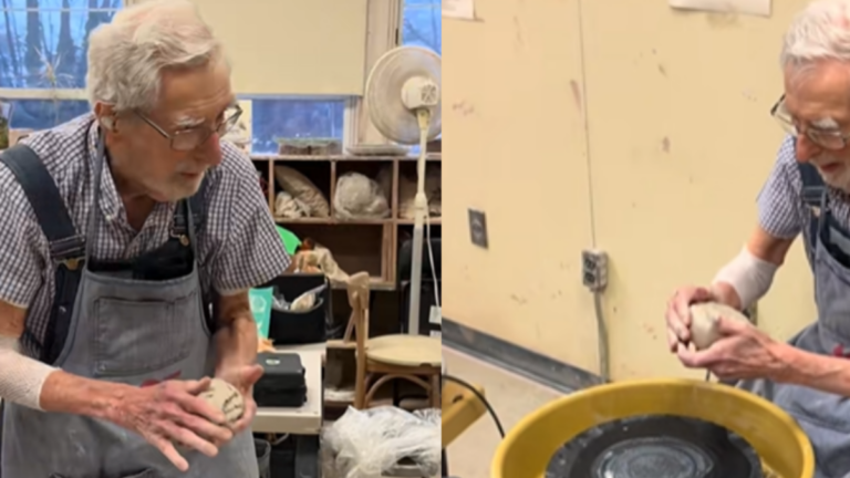 [United States New York] George at 102: Works, Learns Ceramics, and Conquers TikTok
