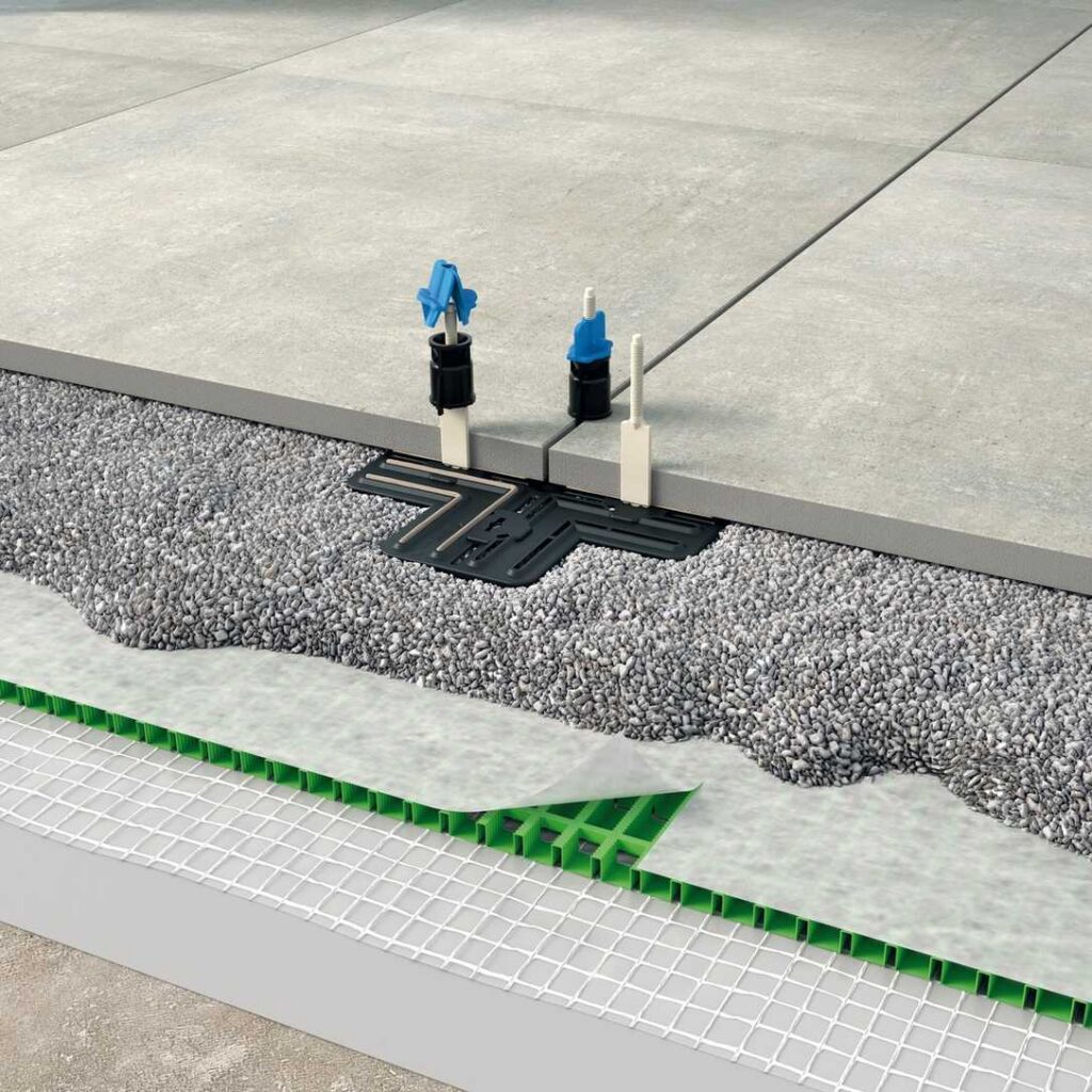 Keramikplatten lose verlegen: Neues System für stabile 2-cm-Platten