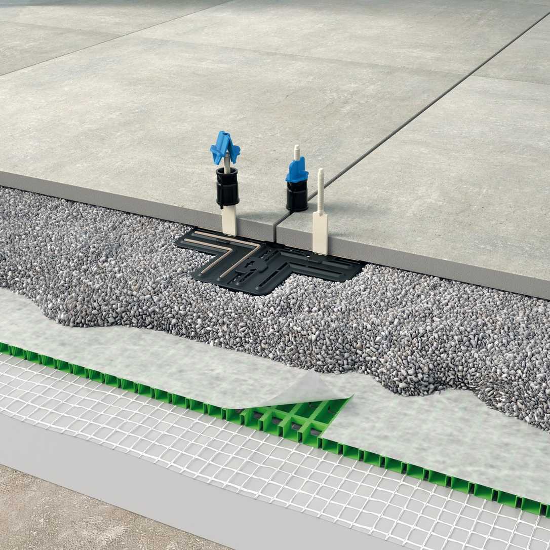 Keramikplatten lose verlegen: Neues System für stabile 2-cm-Platten
